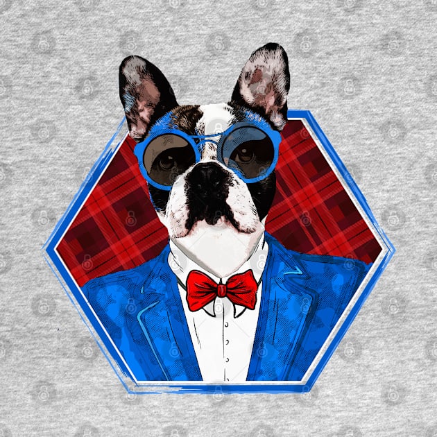 Hipster French Bulldog -Frenchie by Nartissima